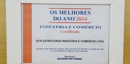 STR recebe certificado do Melhores Ano de 2014