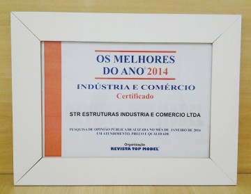 STR recebe certificado do Melhores Ano de 2014